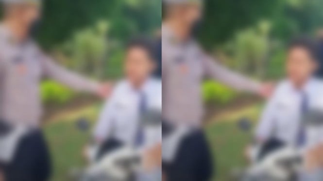 Viral Siswa SMP Bawa Motor Dirazia Polisi Malah Ngamuk