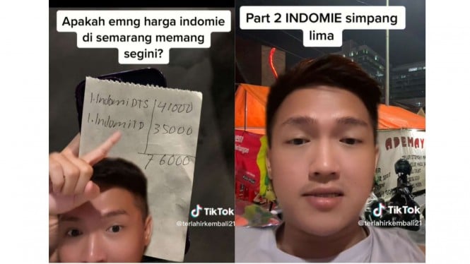 Viral pria keluhkan harga Indomie mahal di Semarang