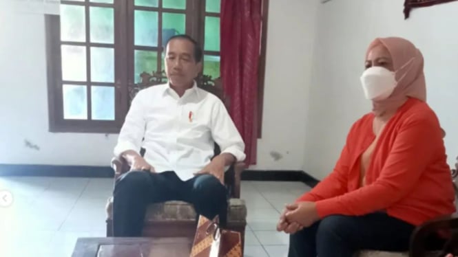 Kunjungan Presiden Jokowi dan Ibu Iriana ke kediaman warga di Boyolali
