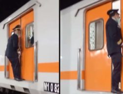 Viral Kondektur Ketinggalan Kereta, Netizen: Momen Langka