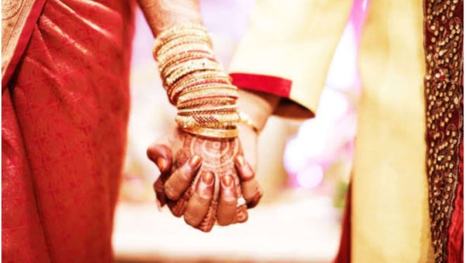ilustrasi pernikahan India