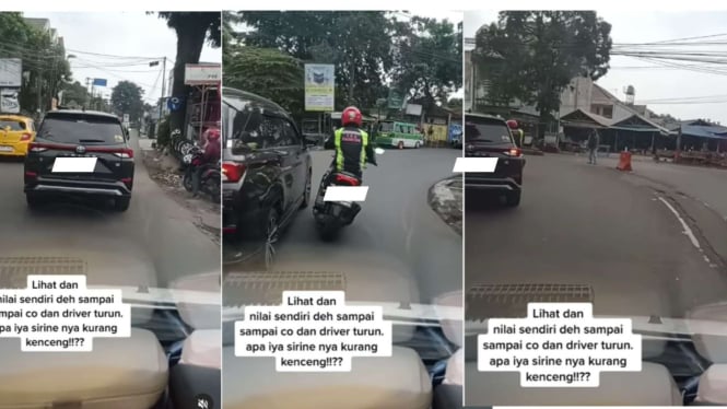Mobil Pribadi Halangi Laju Ambulan di Bogor