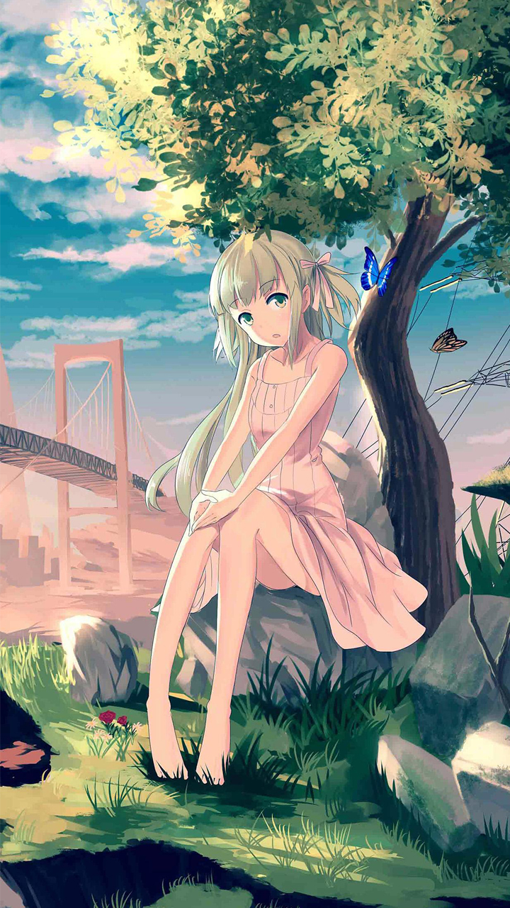 7. Background HP Anime Girl