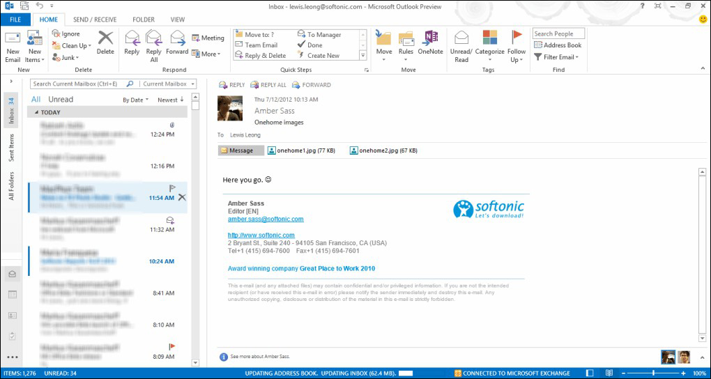 5 Lembar kerja Microsoft Outlook 2013