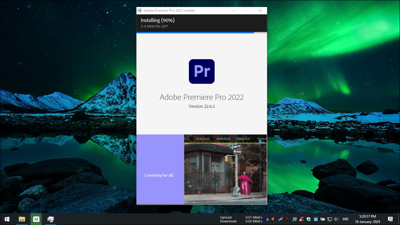 5. Proses instalasi Adobe Premiere Pro CC 2022