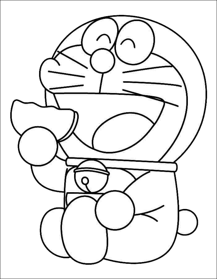 Gambar 03. Doraemon makan Dorayaki