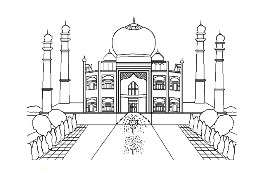 Gambar 05. Sketsa Gambar Masjid Nabawi Megah