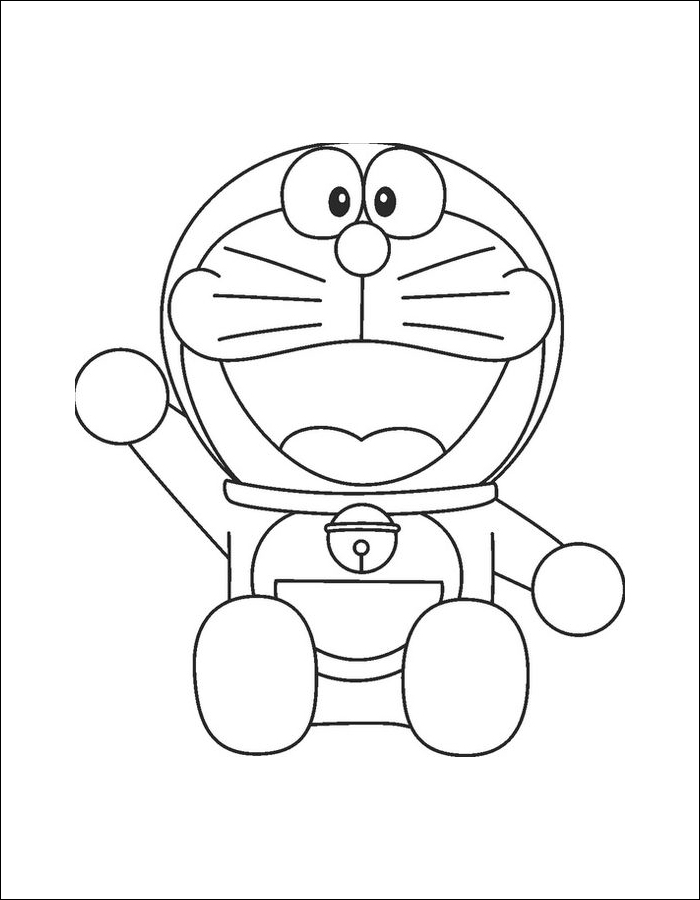 Gambar 10. Doraemon dengan wajah cerianya