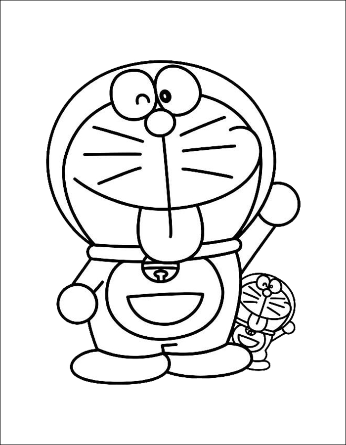 Gambar 17. Doraemon dengan lidah menjulur