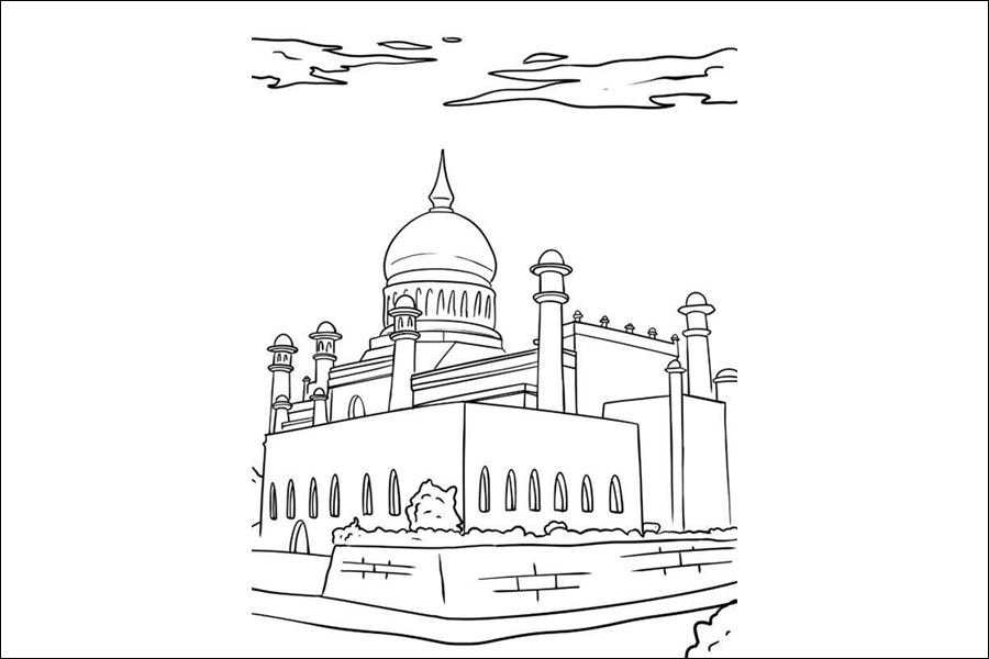 Gambar 23. Pemandangan Masjid Megah