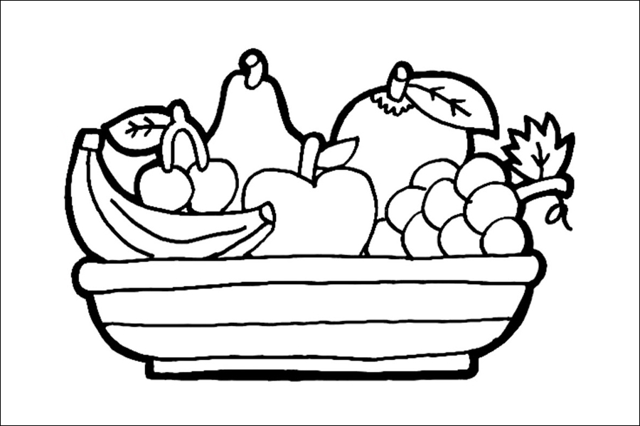 Gambar 27. Mewarnai Buah-buahan dalam Keranjang