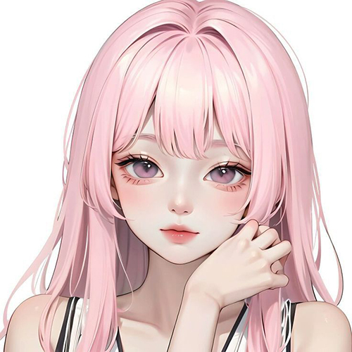 Gambar 14. PP Anime Girl Kawai dengan rambut pink
