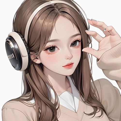 Gambar 25. PP Anime Girl Kawai dengan headphone