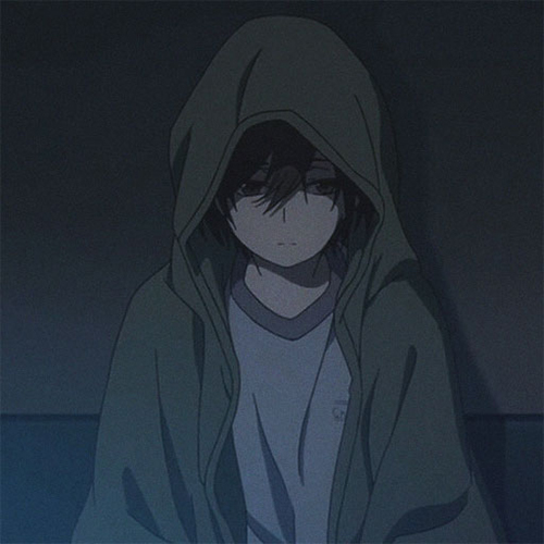 Gambar 56. Anime Sad Boy dengan sinar cahaya TV