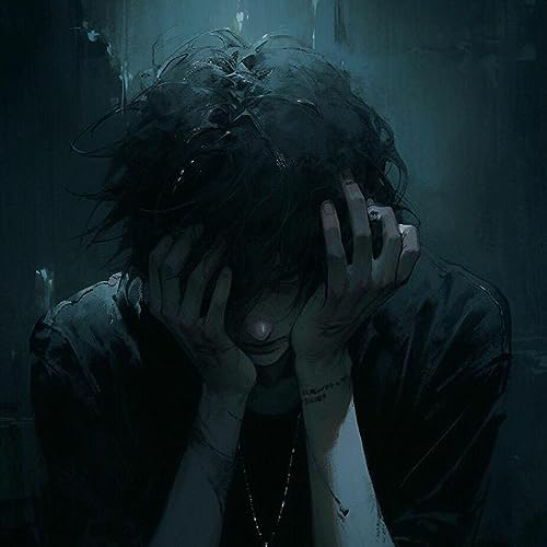 Gambar 77. Anime Sad Boy di malam hari
